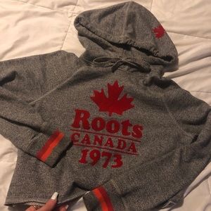 Roots cropped hoodie